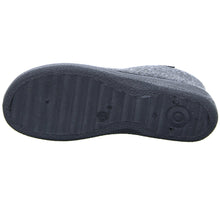 Laden Sie das Bild in den Galerie-Viewer, Intermax Herren Hausschuh mit Reißverschluß, gefüttert Schurwolle, Filz anthrazit