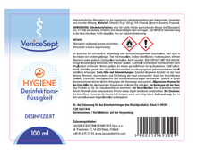 Laden Sie das Bild in den Galerie-Viewer, VeniceSept - Desinfektionsmittel / Handdesinfektionsmittel - 100ml
